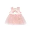 Baby Girls Cartoon Summer Romper Onesie Dress for Born Lovely Tutu Little Cotton Clothes 210529