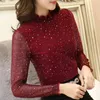 Autumn Lace Women Blouse Shirt Fashion Woman s Long Sleeve Slim Bottoming Blusa 1107 40 210508