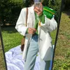 Syiwidii ​​костюм пиджак белые пиджаки для женщин с длинным рукавом негабаритные пальто свободно зеленый пиджак куртка офисные дамы черные вершины 211104