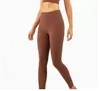 Spor Şekillendirme Atletik Katı Kuru Kadın Kızlar Yüksek Jersey Bel Koşu Yoga Kıyafetler Bayanlar Spor Tam Tayt Pantolon Egzersiz Mor 49