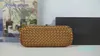 Designer-Top Quality Designer Genuine Leather Lambskin Hand-Woven Crafted Elongated Women's knot Shaped Purse