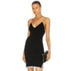 Zomer vrouwen mouwloze spaghetti riem bodycon bandage jurk zwart Sexy Night Clubs Celebrity Runway Party 210423