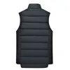 DIMUSI hommes vestes sans manches hiver homme col montant coton rembourré gilet manteaux hommes épais chaud coupe-vent gilets vêtements Y1122