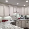6 pacchi (10 * 2 W) LED Puck Light con touch dimmer Colore argento Ultra sottile sotto le luci dell'armadio per cucina, scaffale, armadio
