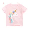 2021 Summer Baby Kids Clothing T-shirt 100% Cotton Short Sleeve Dinosaur print Flowers Girl Boy Top