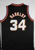 Collège en gros porte des vêtements de sport pour hommes # 34Charles Barkley Jersey cousu blanc noir violet # 13Steve Nash # 33 Patrick Ewing Devin # 1 Booker Jerseys S-XXL