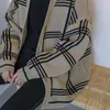 Мужские свитера осенью и зимний свитер мужские ретро INS вязаный кардиган холостого стиля мешковатый слой корейский V-образным вырезом