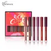 NICEFACE 6 Colors/Box Nude Velvet Rich Color Liquid Lipstick Set Gloss Makeup Matte Soft Stick Cream Waterproof Tint