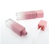 Różowy Złoto 10 ml Lip Gloss Containers Butelki Puste Kwadratowe Lip-Gloss Tube Makijaż Lip-Oil Container Plastikowe Tubki CCD11425