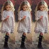 Mädchen INS Plaid Mode Kleid Große Kinder Herbst Langarm Prinzessin Spitze ES Kinder 3-12Y Rüschen Kleidung 211231