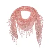 Scarves Women Fashion Wrap Lady Shawl Flower Lace Scarf Female Tassel Shawls Elegant Soft Parisian Beach Towel