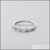 Cluster JewelryCluster Rings A00593 Impressionante 925 Sterling Sier Pave Zircon Geometria Eye Eye Ring para Fashion Women Party Wedding Je