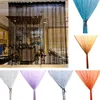 Cortina frisada Glitter Crystal Tassel corda linha Cortinas de porta de janela Divisor Divisor Decorativo Tule Cortinas para sala de estar 210712