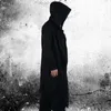 Herrgravrockar 2021 mode män huva tröjor svart hip hop mantel hoodies jacka långa ärmar kappa utkläder