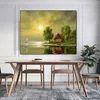 Vintage Oil Painting Print Landscape Poster Wall Art Canvas Picture Country Style For Home Living Room Decoration