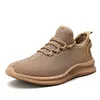 Nouvellement mode hommes chaussures de course en plein air grande taille baskets blanc gris marron garçons doux confortable formateurs de sport en plein air 39-47