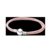 Kleurrijke lederen touw armband geweven ketting armband voor vrouwen met zilveren bedels fit pandora momenten enkele dubbele zwarte schuif