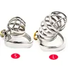 NXY Sex Chastity Dispositifs Pure Bird Cage en acier inoxydable Pour le pénis masculin avec une bague d'épine Dispositif de chasteté Invisibilité Adulte Serrure Sex Toy 1126