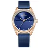 Naviforce Women Watch Luxury Brand Fashion Watch Blå Quartz Lady Klockor Kvinna Klocka Rostfritt Stål Vattentät Armbandsur 210517