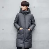 Down Parkas Men Long Jacket Thicken Windbreaker Men Hooded Warm Coat Men White Duck Down Hight Quality Winter Down Jacket 211008