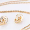 Zestawy biżuterii mody Gold Kolor stali nierdzewnej Wisiank Naszyjnik Akcesoria dla kobiet przyjęcie weselne 1861 Q24144981