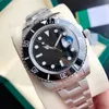 Mens Watches Green Classic Business Style Automatic Mechanical Watch Ceramic Bezel Waterproof Luminous Wristwatches268n