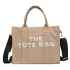 Shoulder Bag Canvas Women Large Tote Cloth Shopper Letter Printing Crossbody Bags Handbag Ins282F