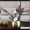 Vases Décor Jardin en acier inoxydable décor à la maison incassable métal fleur vase salon décoration doré poli pot de fleurs minimaliste artisanat