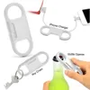 Portachiavi Cavo di sincronizzazione di ricarica Cavi Cavo USB Apribottiglie di birra Portachiavi Linea di ricarica dati Cavo di ricarica USB portatile 3 in 1 per smartphone