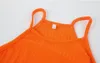 Orange halter tunn stickad klänning sexig klubb parti kvinnor mini wrap hip dreses ärmlös oäpless röds svart grå damer vestidos 210507