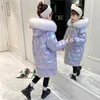 Veste pour enfants hiver 2021 filles manteau Parkas vêtements d'extérieur adolescent tenue enfants filles fourrure à capuche veste TZ907 H0909