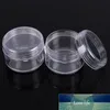 10g Clair Rond Forte bouteille pots pot conteneur vide cosmétique en plastique récipient d'échantillon pour ongles 500 pcs