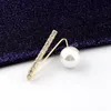 Rhinestone Pearl Brooch Pins Anti-fade Exquisite Elegant Brooches for Women Sweater Cardigan Coat Summer Dress Charms Decoration