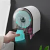 Portable Roll Paper Holder For A Bathroom Organizer Waterproof Toilet Dispenser With Roller Accessories 210423