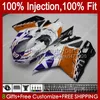 Iniezione OEM per DUCATI 1198S 848R 848 1098 1198 S R 07 08 09 10 11 12 Carenatura 18No.157 Corpo 848S Arancione blu 1098S 2007 2008 2009 2010 2011 2012 1098R 1198R 07- 12 Carenatura