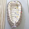 Babybetten 80 x 50 cm, Schlafnestbett, tragbares Kleinkind-Laufstall, Kinderbett, Babybett, Wiege, geborene Stubenwagen-Stoßstange