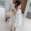 Baby Girl Dress Clothes Toddler Kids Girls Princess Clothes Butterfly Tulle Dress Sleeveless Princess Dresses Summer Clothes Q0716