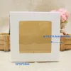 Gift Wrap 30PCS White Paper Box Gold/kraft/black Wedding Gift/candy Favors Display Packing 10*10cm Size1