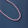 Designer Necklace Pink pearl for women Choker Collar Statement Virgin Mary Coin Crystal Pendant Women's Jewelry