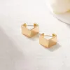 Stud Jaeeyin 2022 Simple Geometric Wide Copper Square Hoop Minimalist Earrings Hip-hop Gift For Women Men Unisex