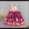 Vêtements pour bébés Bébé Maternité Drop Livraison 2021 Enfants Fille Dessin Animé Tablier Robe 5 Princesse Fantaisie Résistant À L'huile Sangle De Dentelle Robes Dos Ouvert Fille