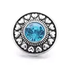 Простые сердца Rhinestone Snap Button Clarms Женщины Ювелирные Изделия Выводы Ювелирных Изделий 18 мм Металлические Кнопки Snaps DIY Браслет Украшения Оптом