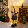 クリスマスの装飾エルクの装飾品クリスマスフェスティバルホーム暖炉のテーブルトナカイ装飾クリスマスと年の子供用ギフトNavidad 2022 211104