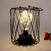 Decorative Copper Frame Light European Retro Romantic Chandelier Lamps Bedroom Table Desk Iron Night A1 21 Wholes270O