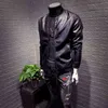 Autumn Leather Jacket Man Plein Skull Korean Style Slim Leather Clothes Trend Cool Street Clothes Hip Hop Thin Jacket Pu Coat 220115