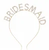 Hoofddeksels Kroon Tiara Hoofdbanden Voor Bruid Bruiloft Haar Goud Zilver BRUIDSMEISJE Brief Prinses Holle Haarband Leuke Haaraccessoires