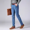 Jantour Marka Wiosna Letnie Dżinsy Mężczyźni Denim Męskie Slim Fit Tall Mężczyzna Bawełniane Spodnie Moda Niebieski Jean Man Plus Duży rozmiar 40 210723