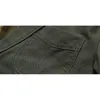 Heren Casual Army Green Stripe Lined Cotton Twill Suit Jacket Spring Slim Fit Classic Blazer Jas Mannen Kostuum Homme 210522