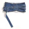 Women039S Designer de mode ceinture de tenue de robe de denim