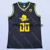 2020 Nieuwe Oregon Ducks College Basketball Jersey NCAA 00 Terrazas Zwart Alle gestikte en borduurwerk Mannen Jeugdmaat